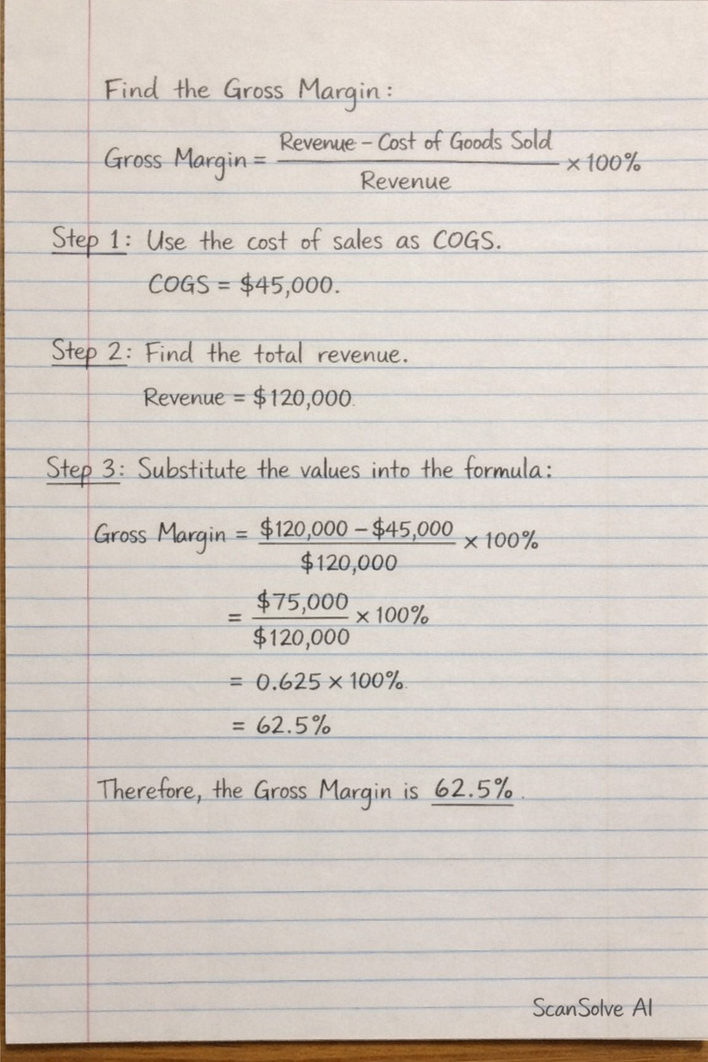 Handwritten step-by-step solution preview