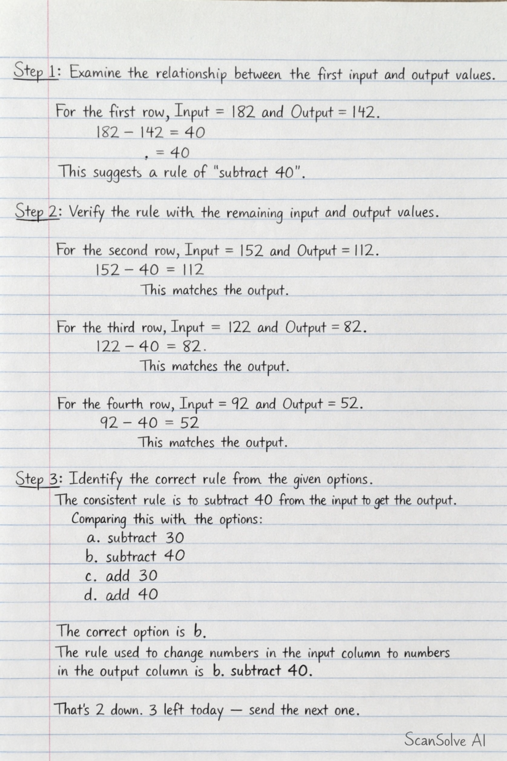 Handwritten step-by-step solution preview