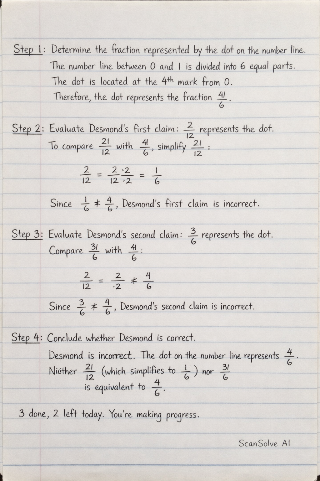 Handwritten step-by-step solution preview
