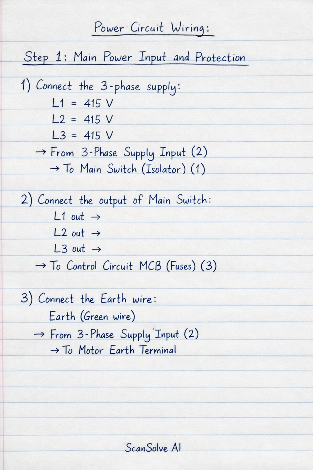 Handwritten step-by-step solution preview