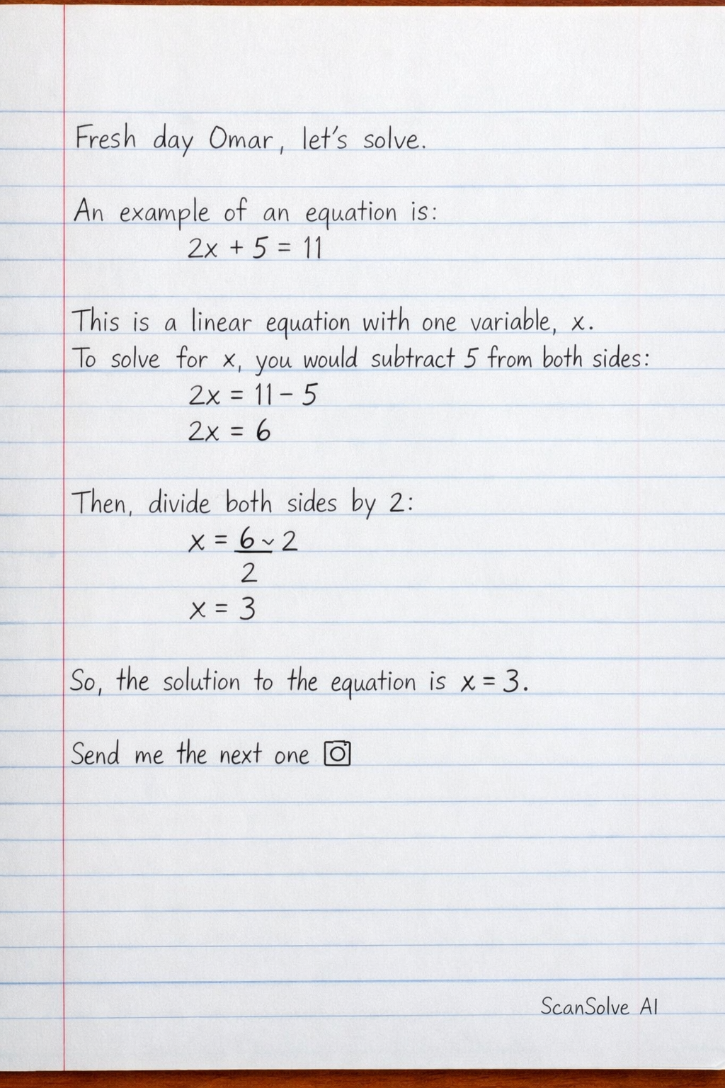 Handwritten step-by-step solution preview
