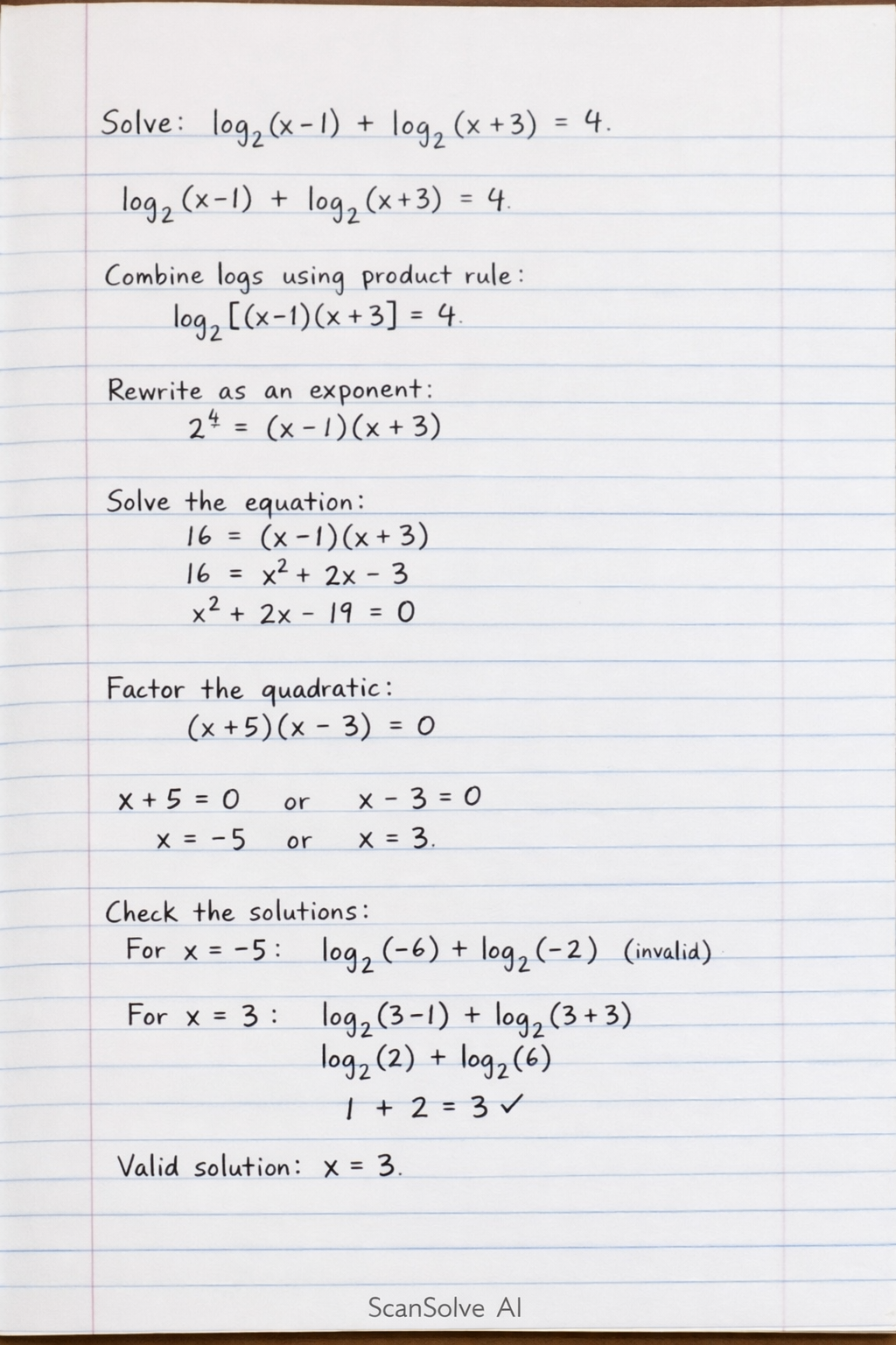 Handwritten step-by-step solution preview