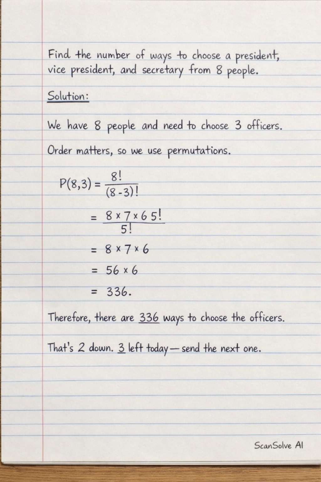 Handwritten step-by-step solution preview