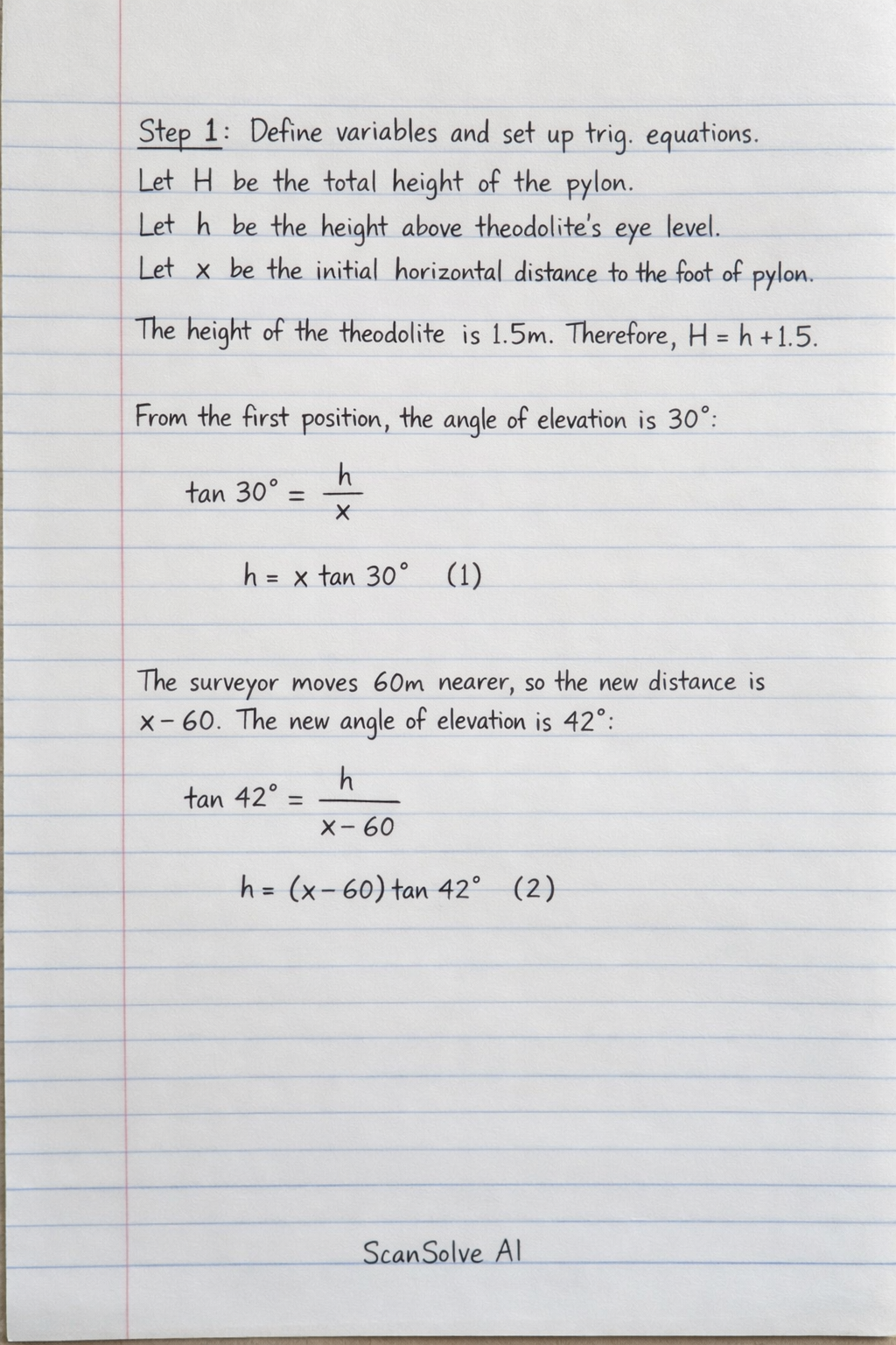 Handwritten step-by-step solution preview
