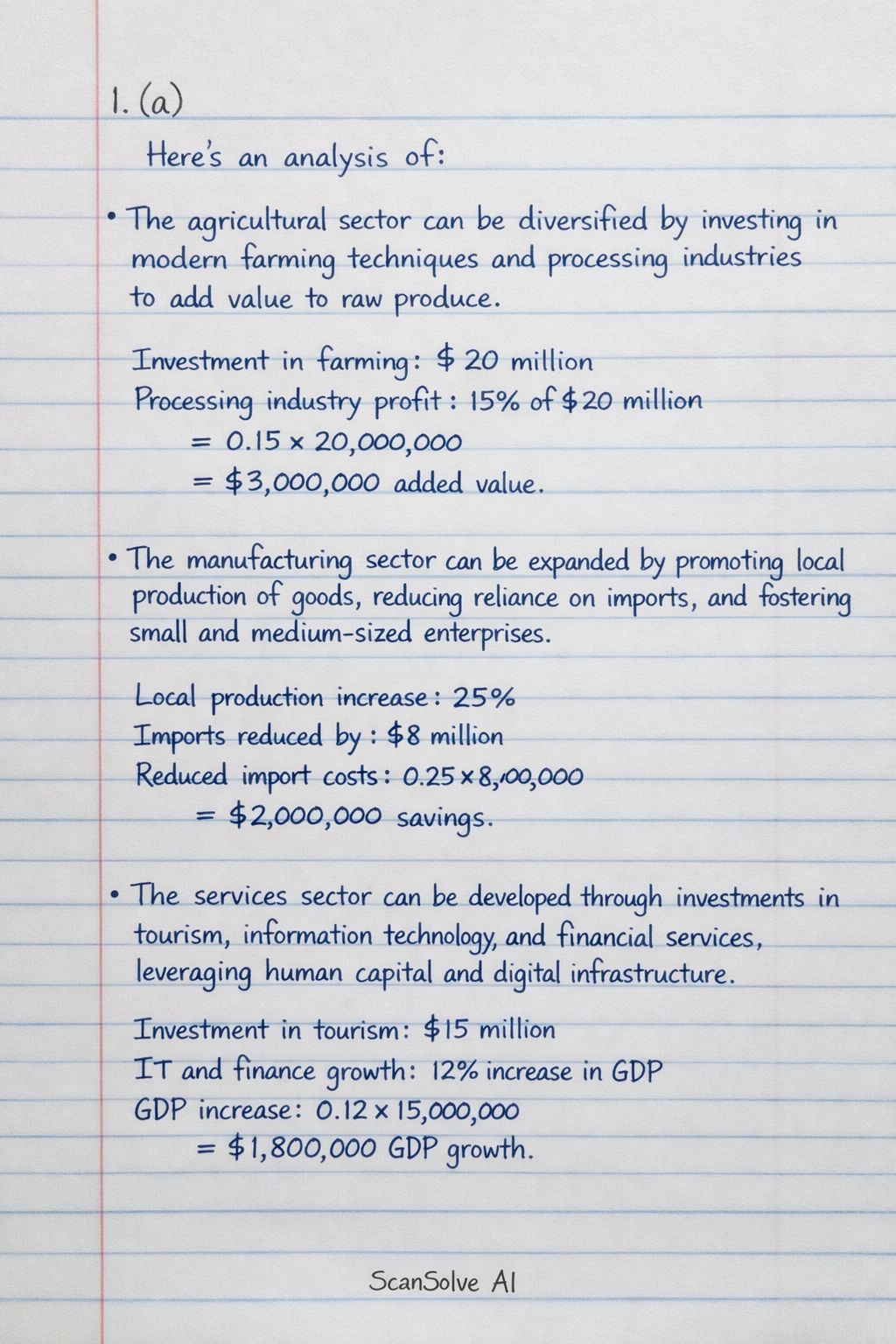 Handwritten step-by-step solution preview