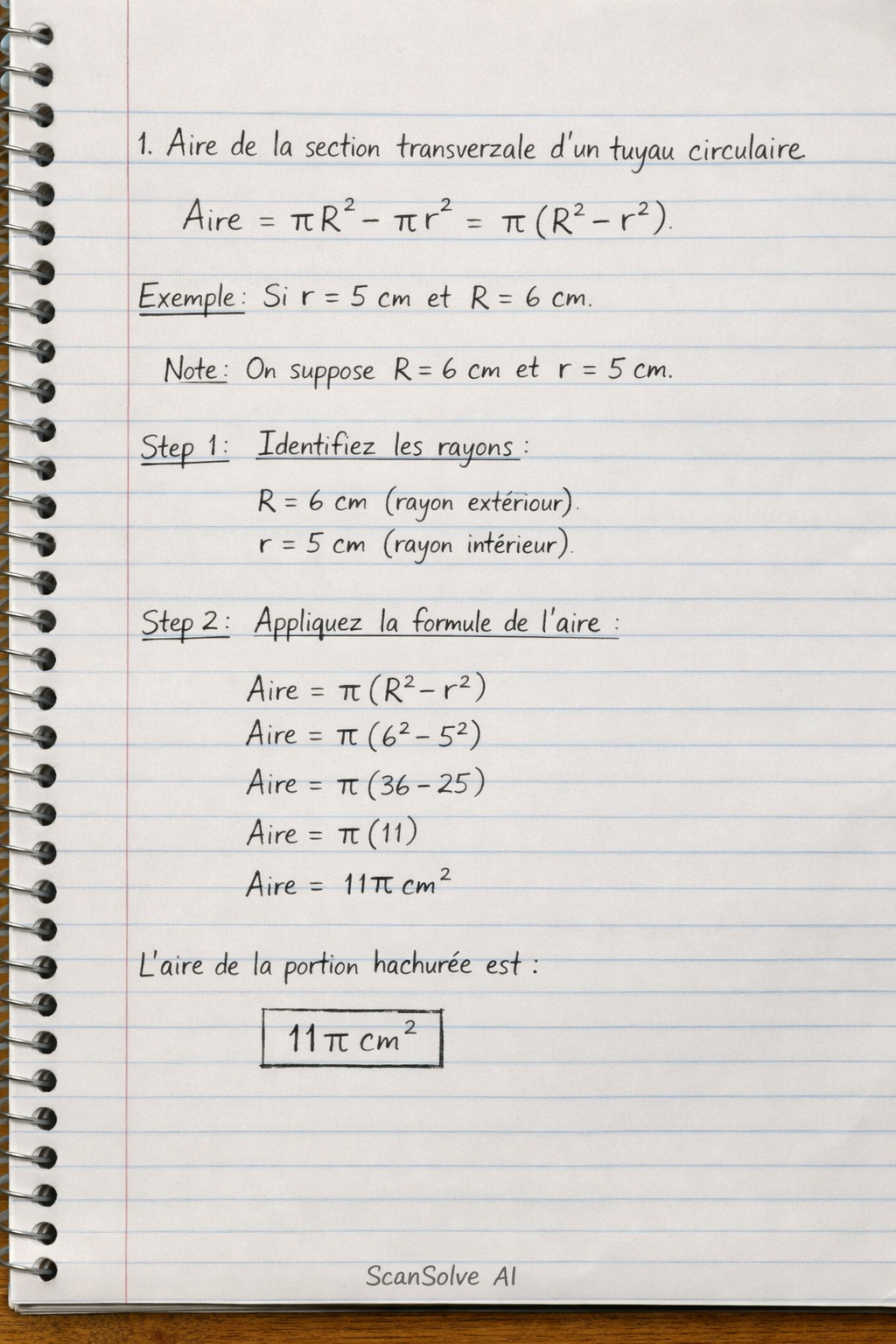 Handwritten step-by-step solution preview