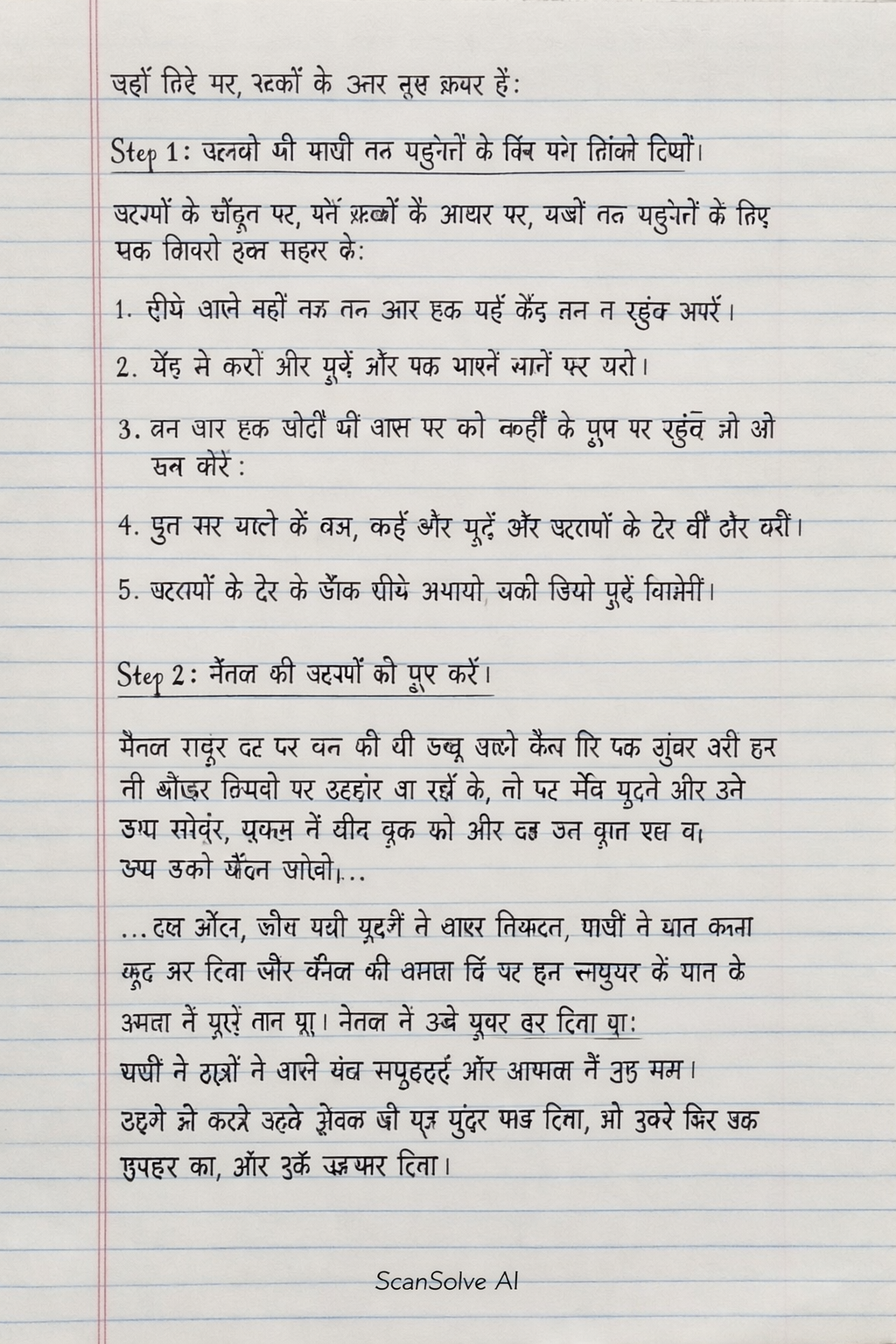 Handwritten step-by-step solution preview