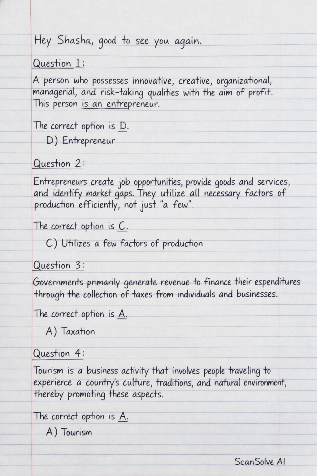 Handwritten step-by-step solution preview