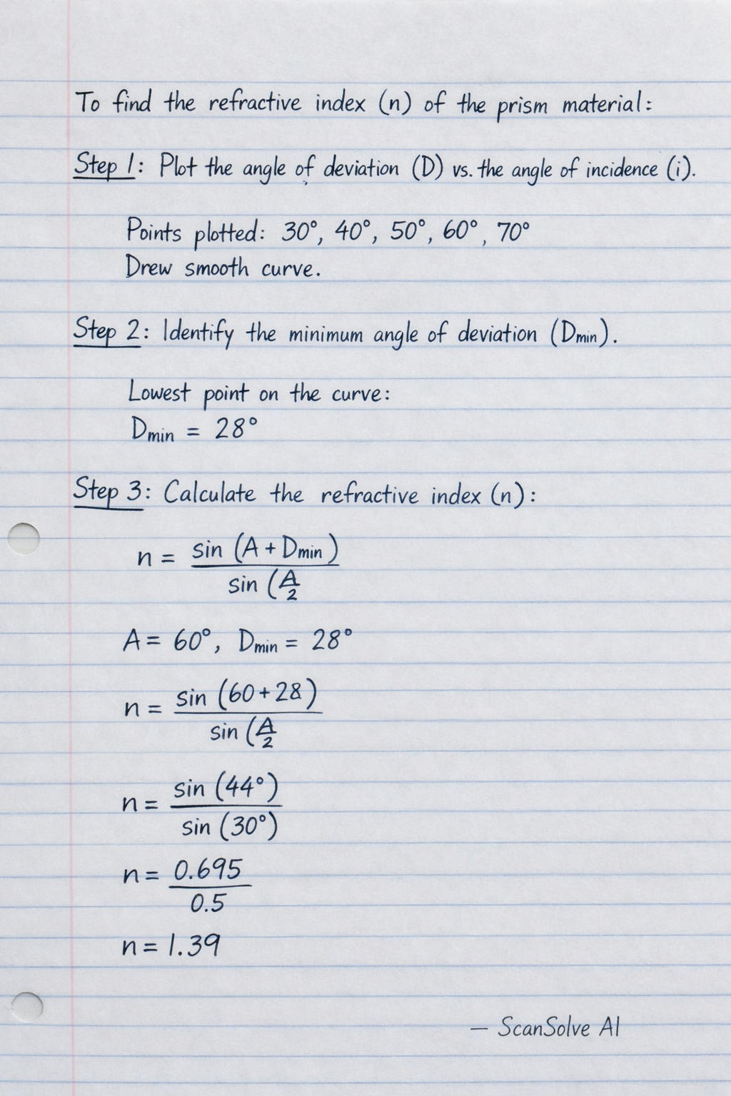 Handwritten step-by-step solution preview