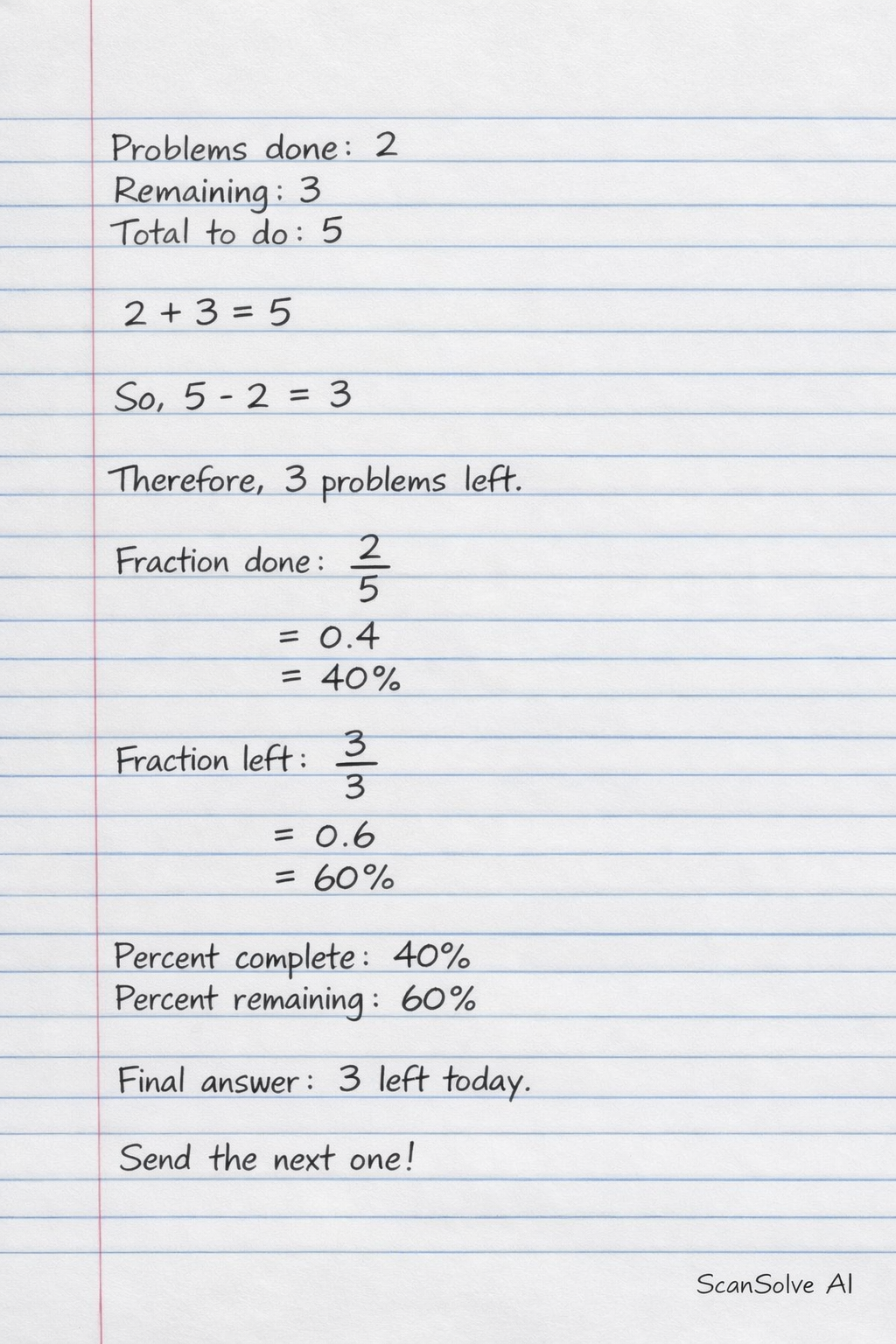 Handwritten step-by-step solution preview