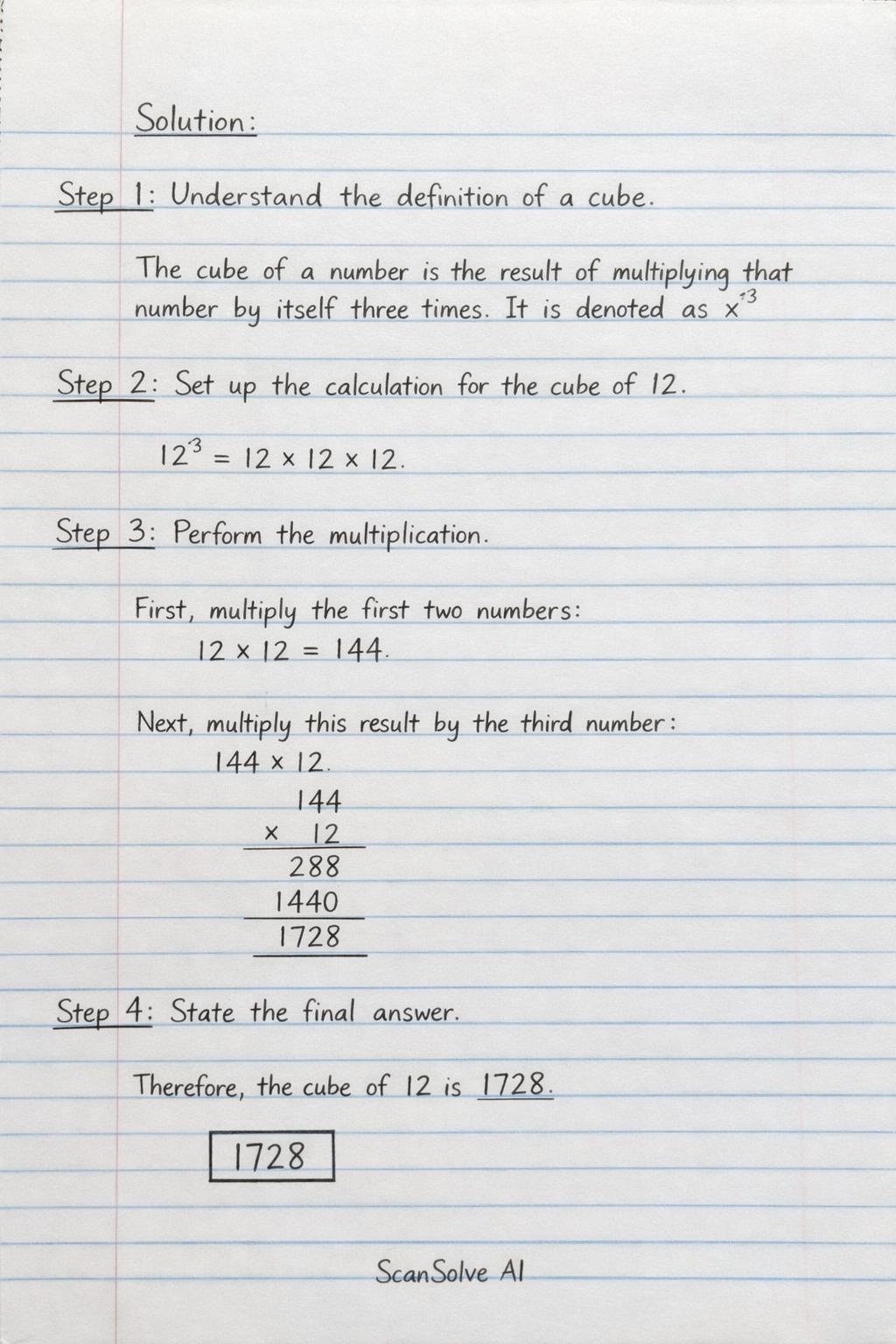 Handwritten step-by-step solution preview
