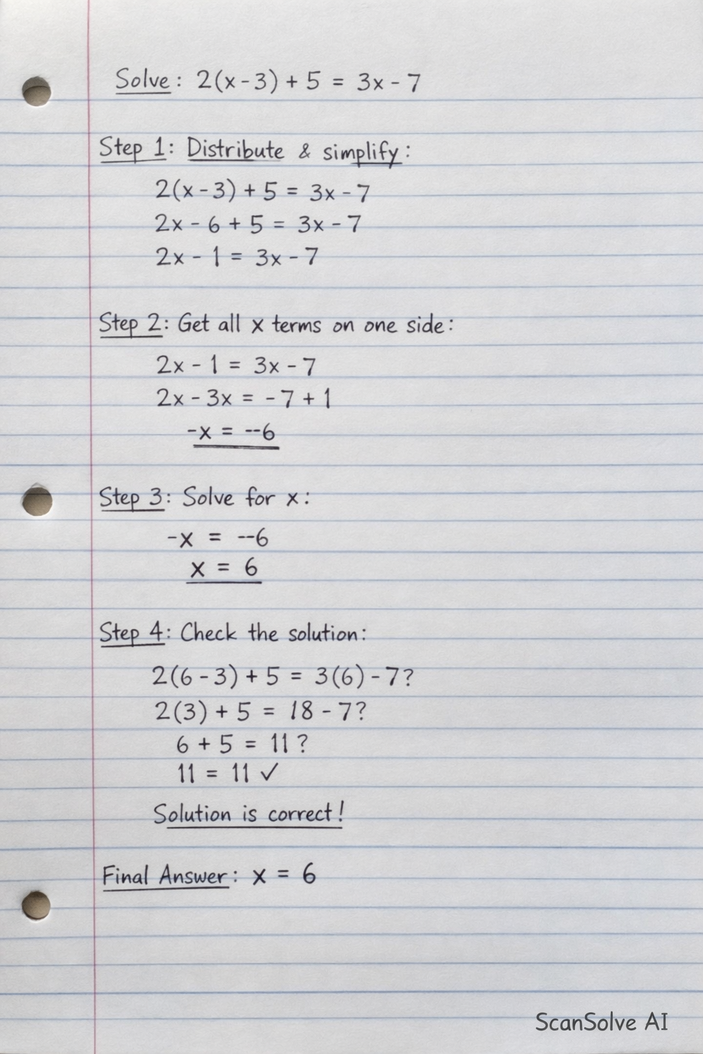 Handwritten step-by-step solution preview