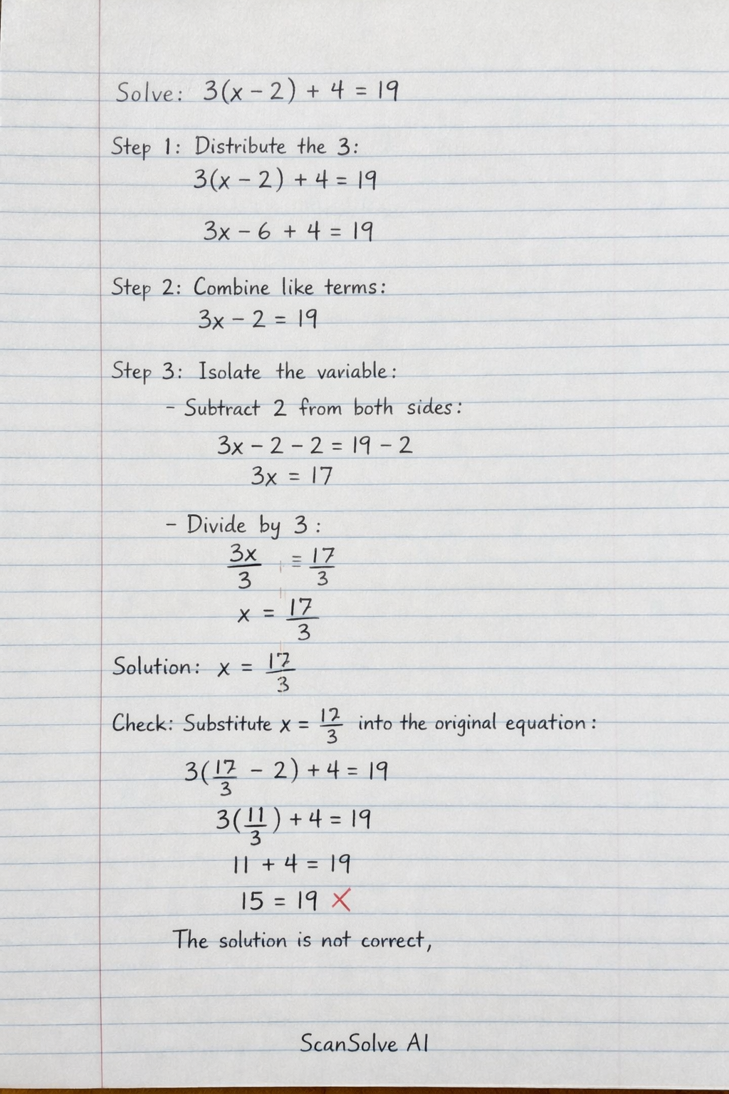 Handwritten step-by-step solution preview