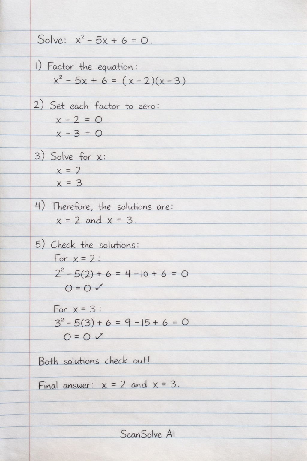 Handwritten step-by-step solution preview
