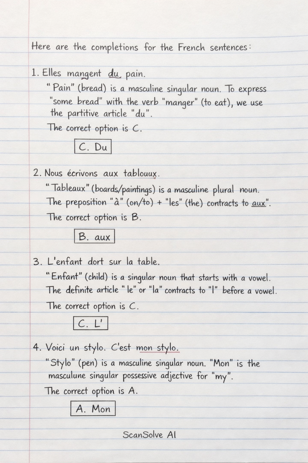 Handwritten step-by-step solution preview
