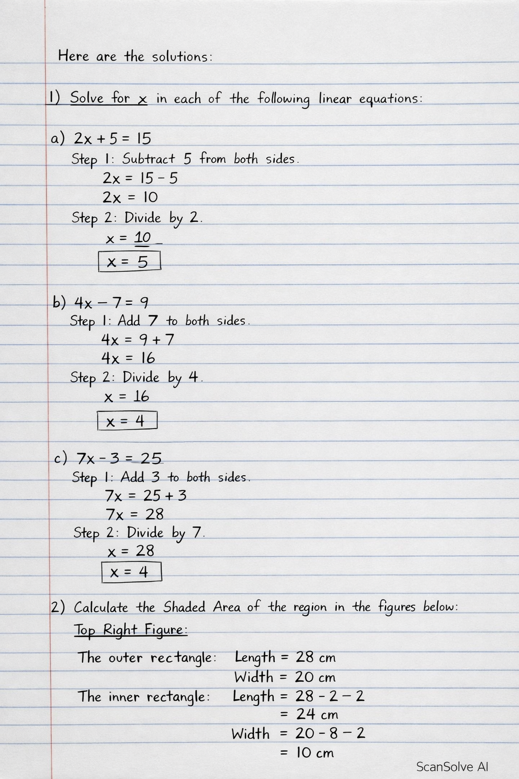 Handwritten step-by-step solution preview