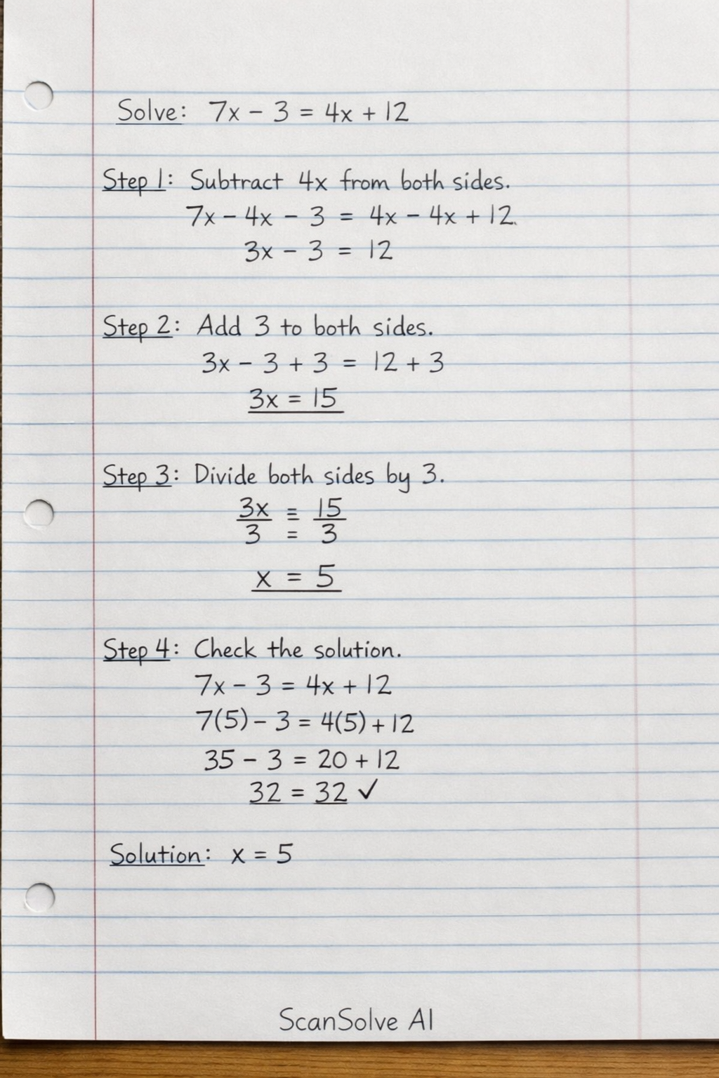 Handwritten step-by-step solution preview