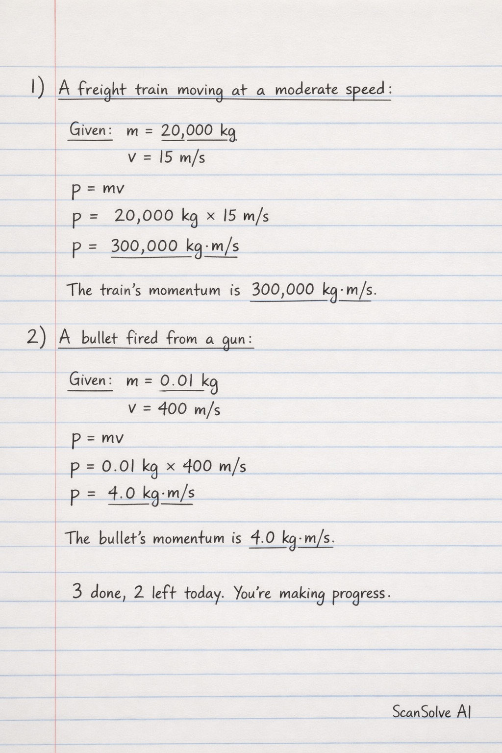 Handwritten step-by-step solution preview