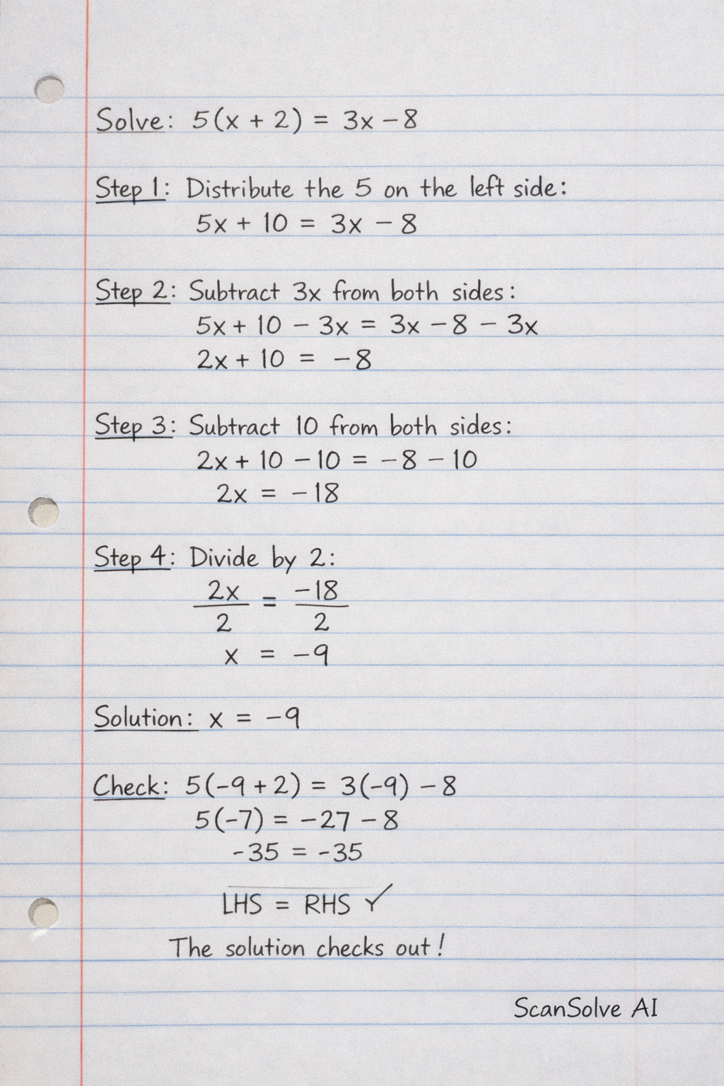 Handwritten step-by-step solution preview