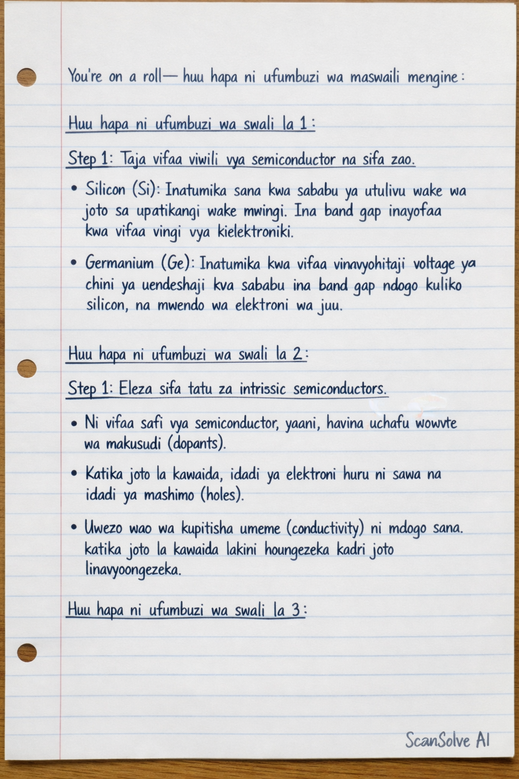 Handwritten step-by-step solution preview
