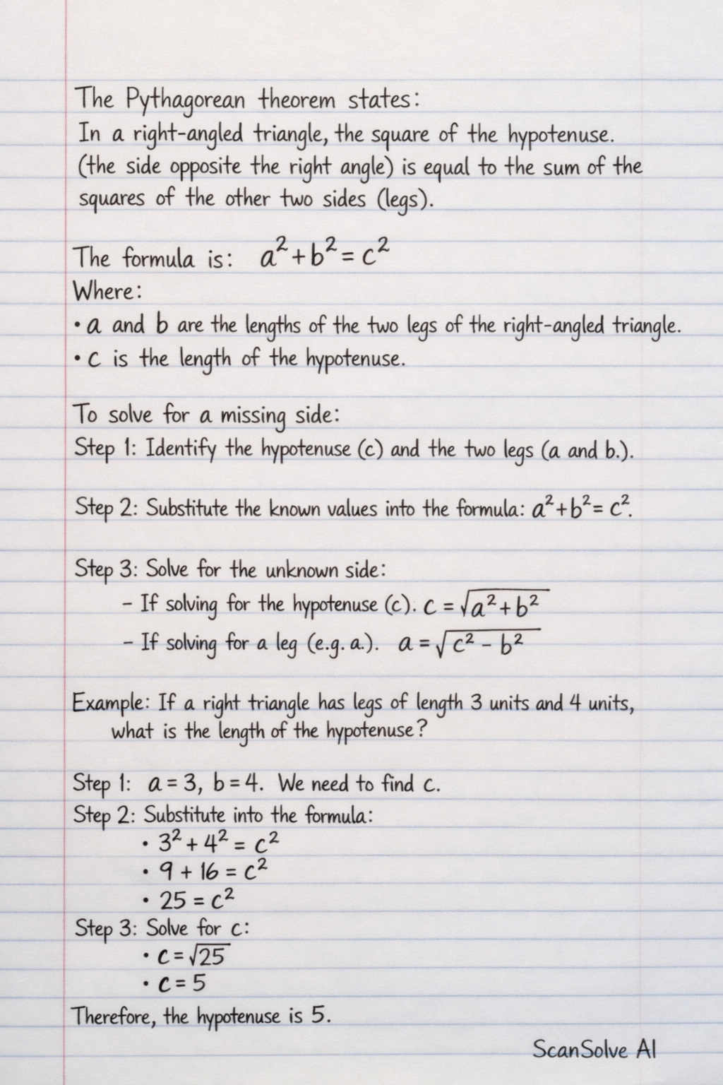 Handwritten step-by-step solution preview