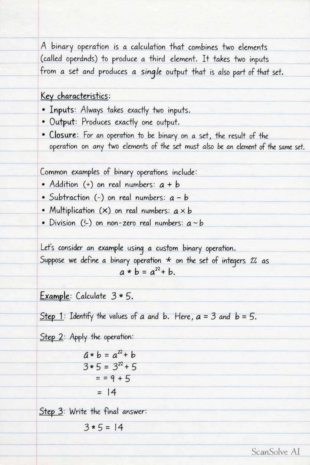 Handwritten step-by-step solution preview