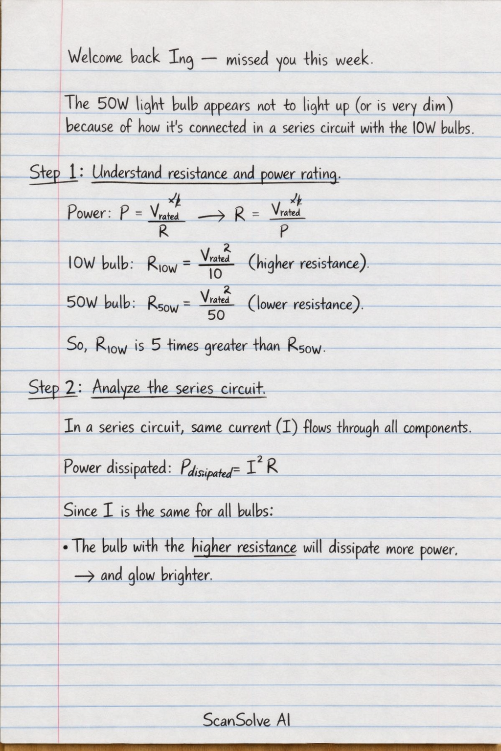Handwritten step-by-step solution preview
