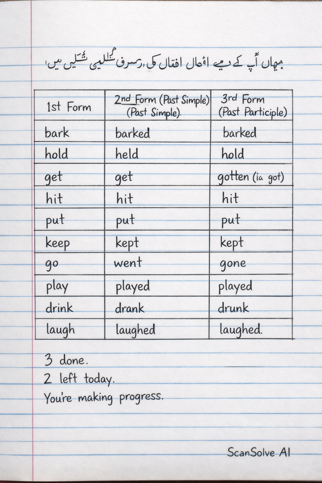 Handwritten step-by-step solution preview