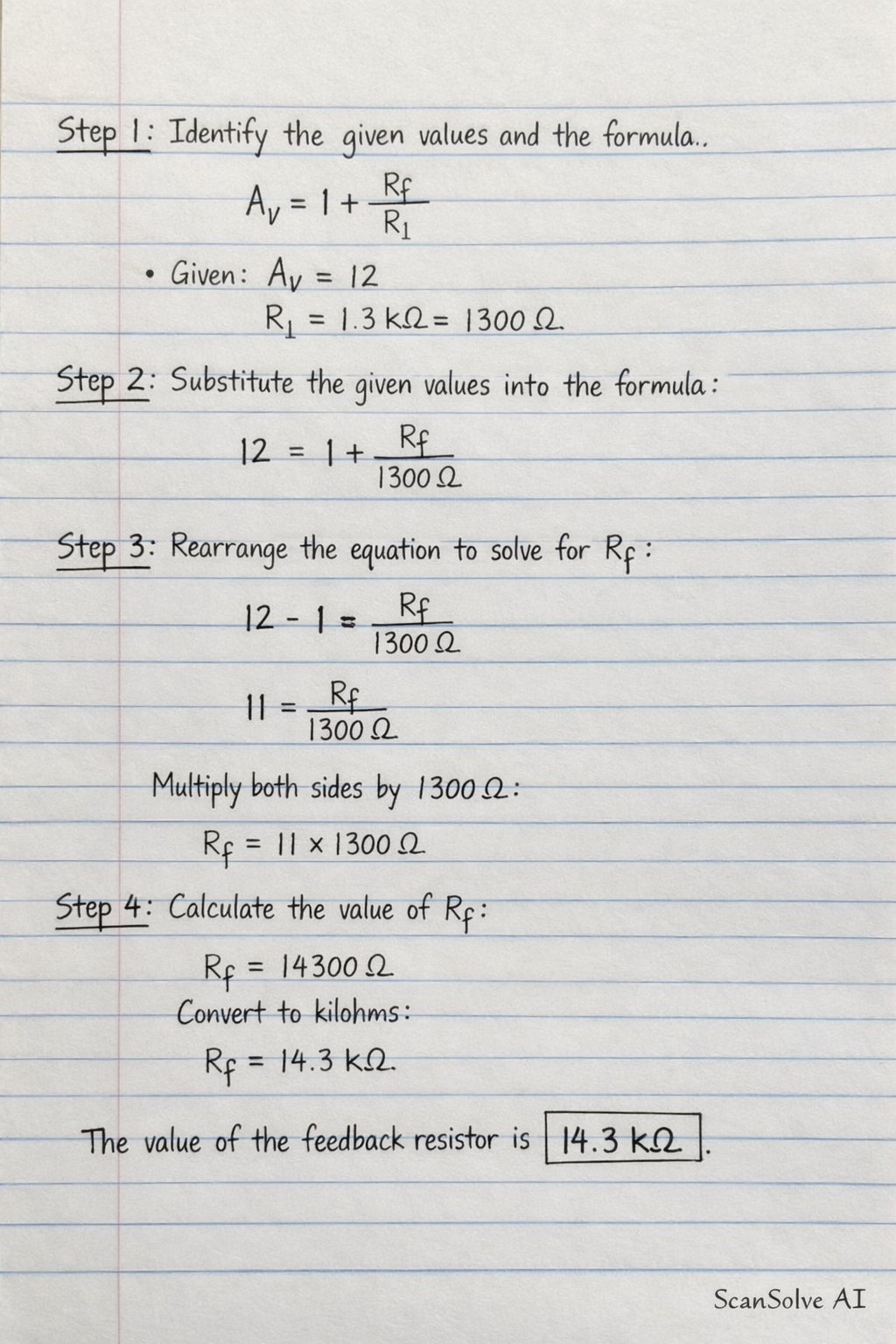 Handwritten step-by-step solution preview
