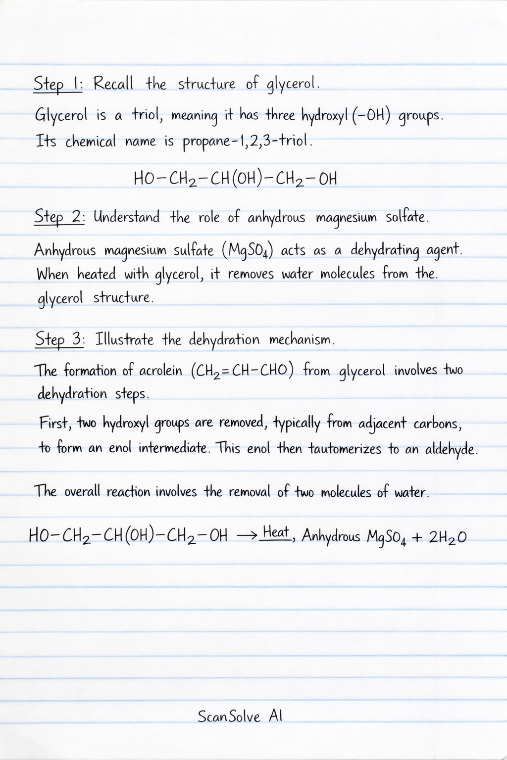 Handwritten step-by-step solution preview