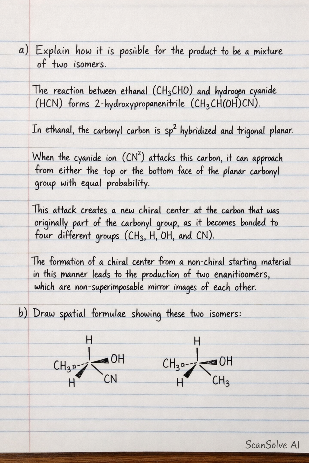 Handwritten step-by-step solution preview