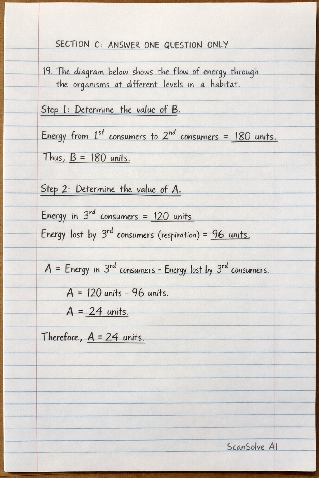 Handwritten step-by-step solution preview