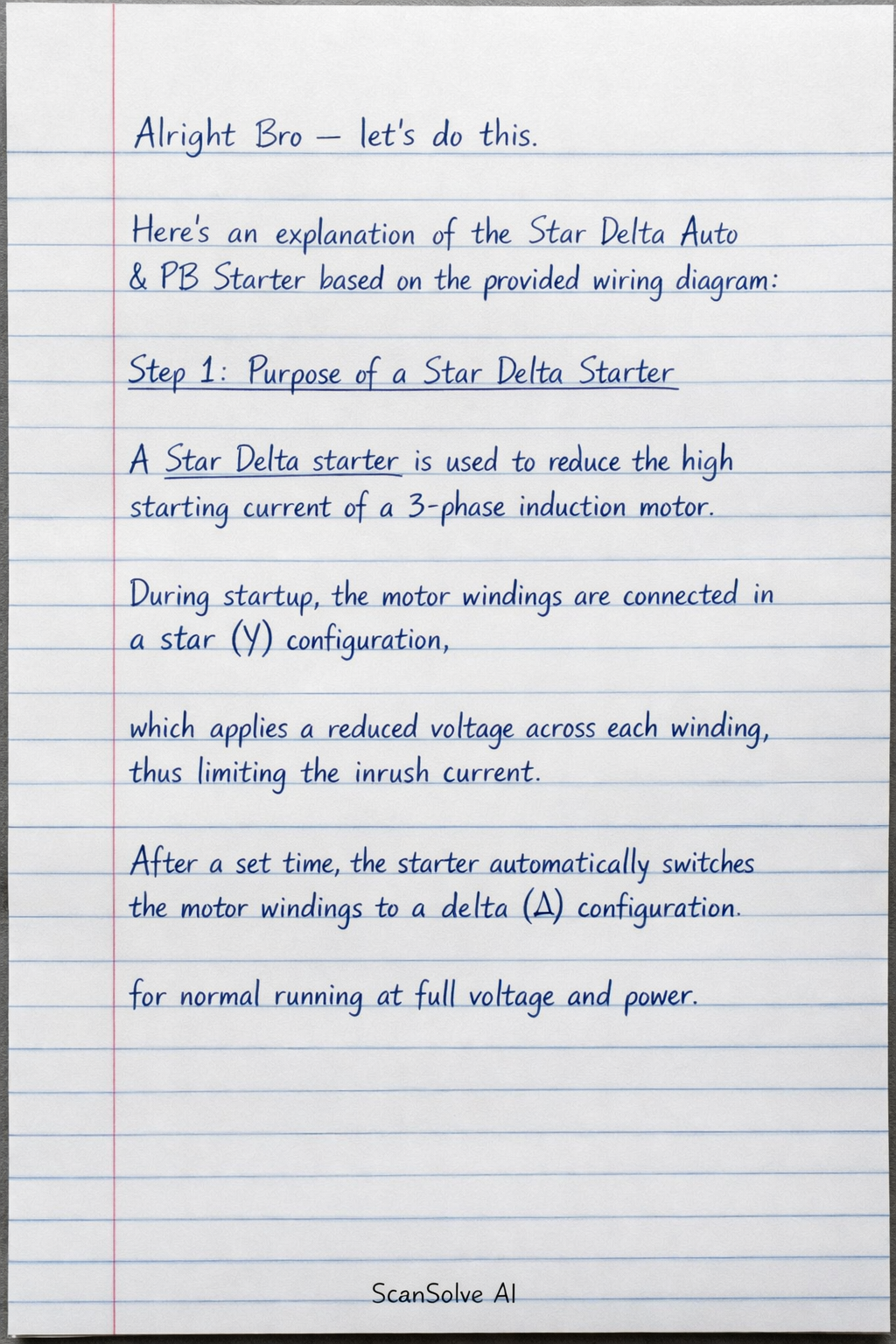 Handwritten step-by-step solution preview