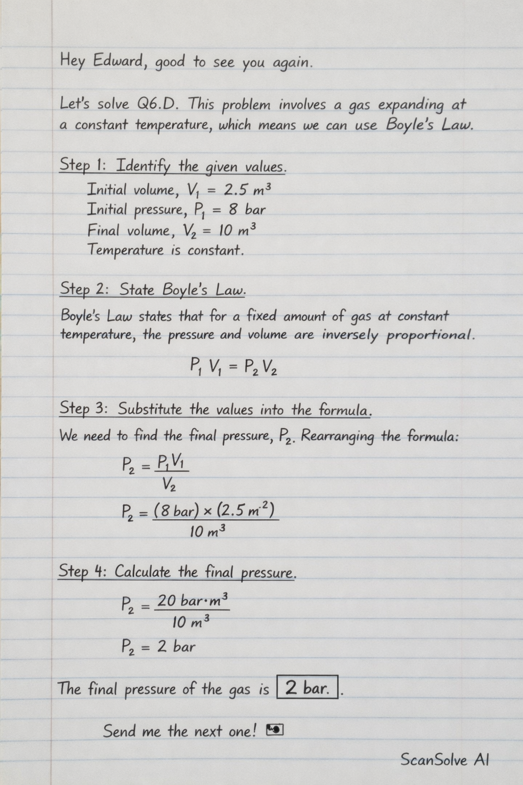 Handwritten step-by-step solution preview