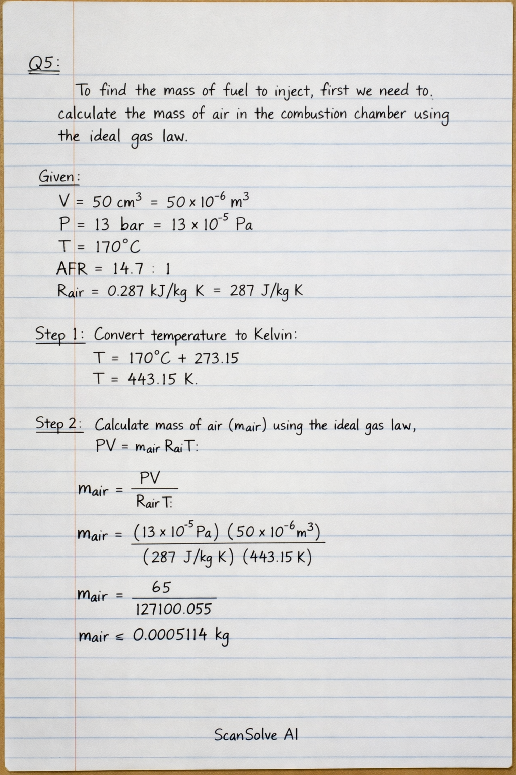 Handwritten step-by-step solution preview