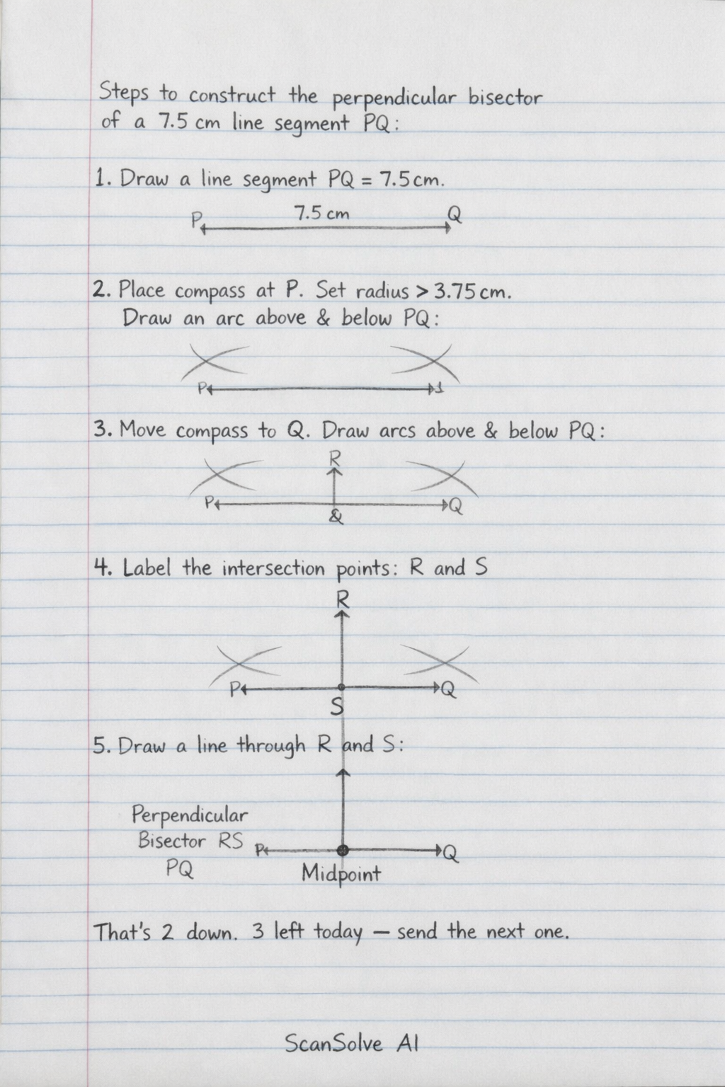 Handwritten step-by-step solution preview