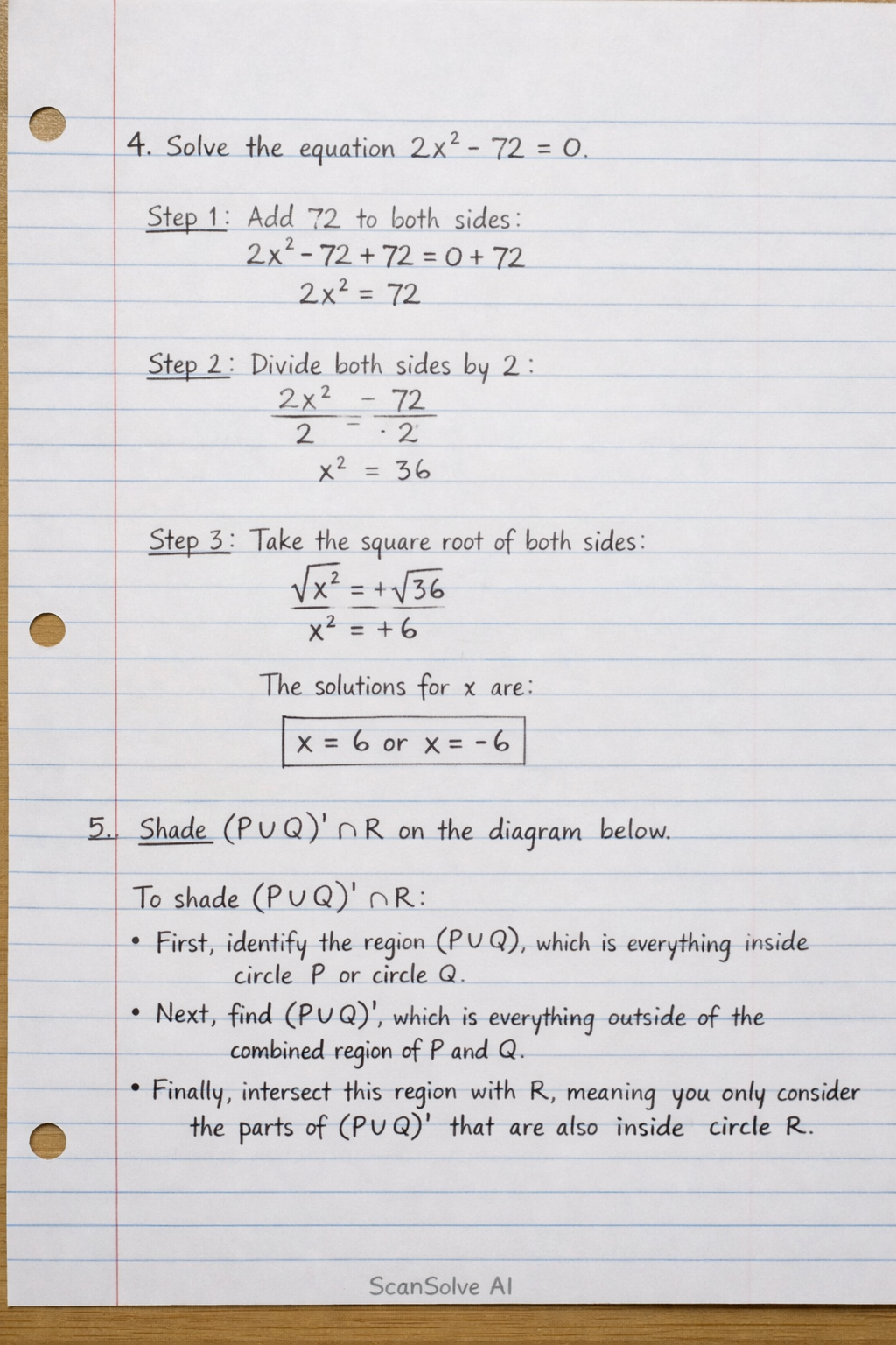 Handwritten step-by-step solution preview
