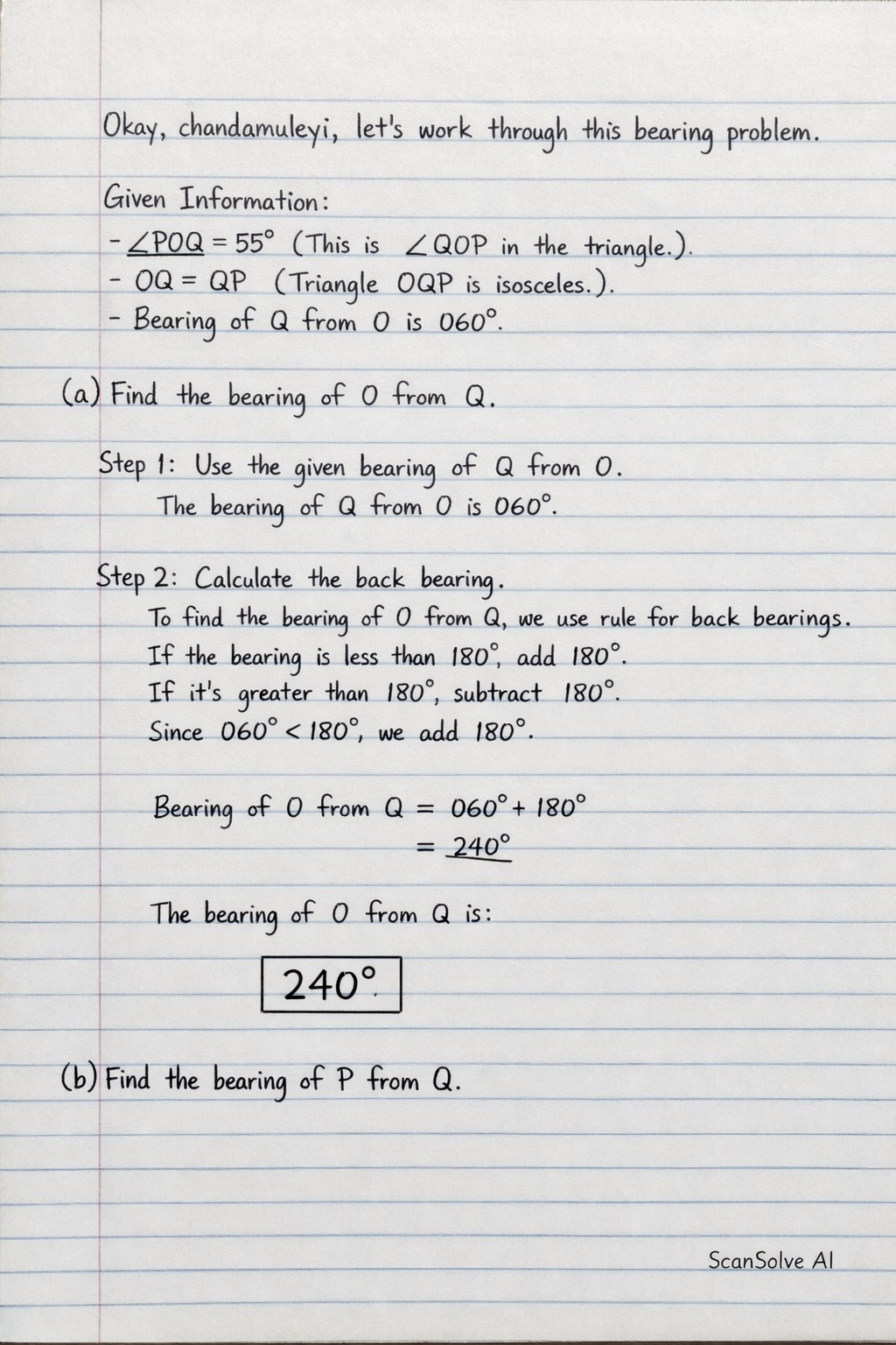 Handwritten step-by-step solution preview