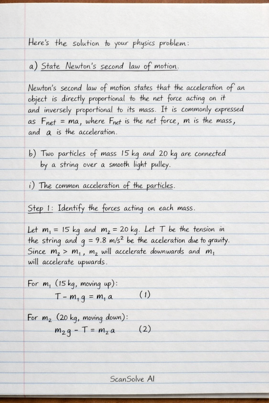 Handwritten step-by-step solution preview