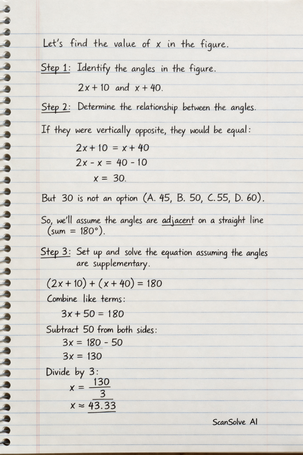Handwritten step-by-step solution preview