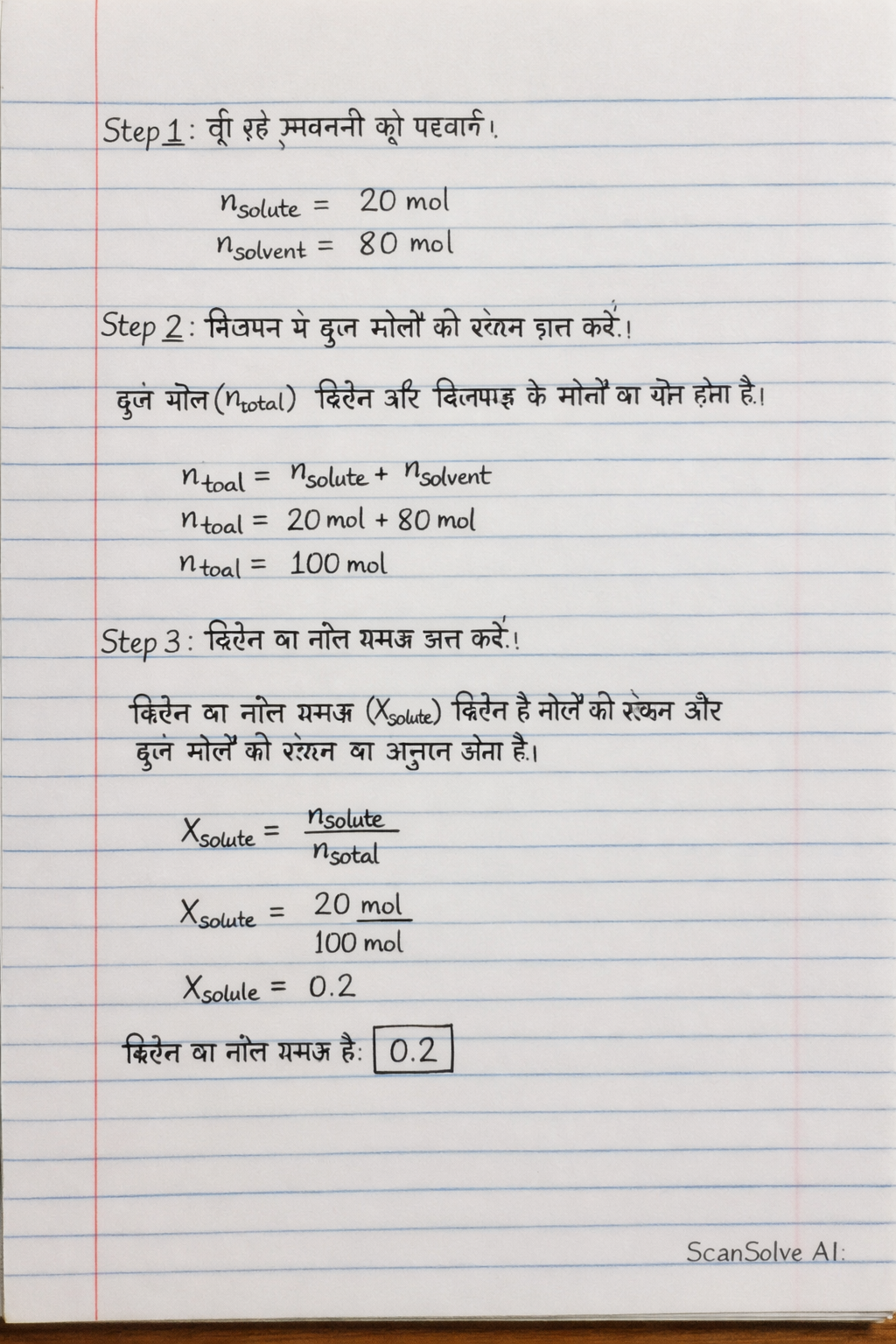 Handwritten step-by-step solution preview