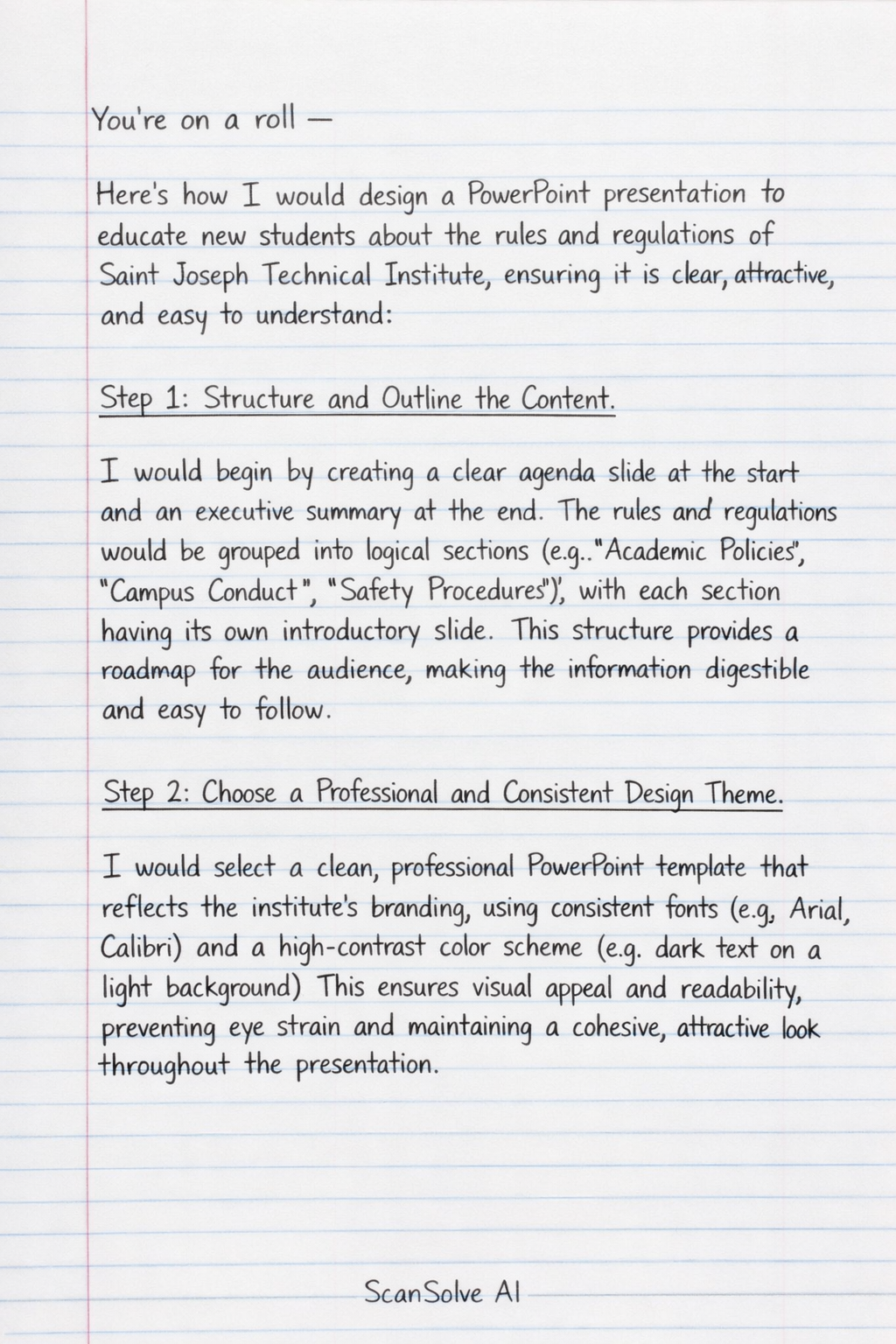 Handwritten step-by-step solution preview
