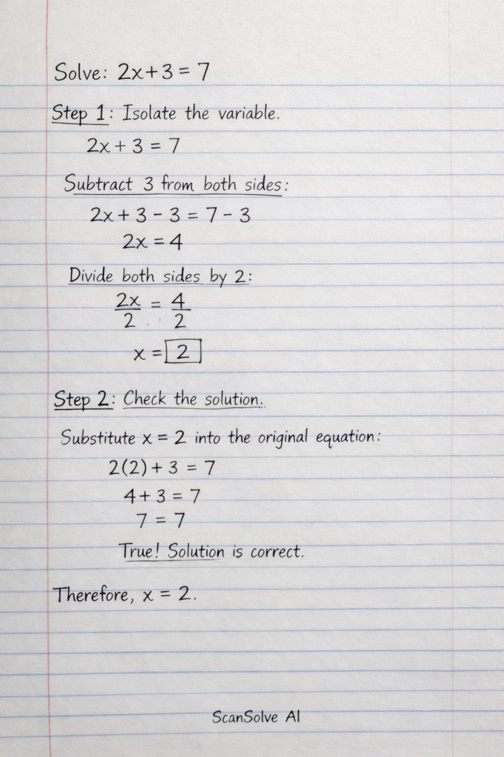 Handwritten step-by-step solution preview