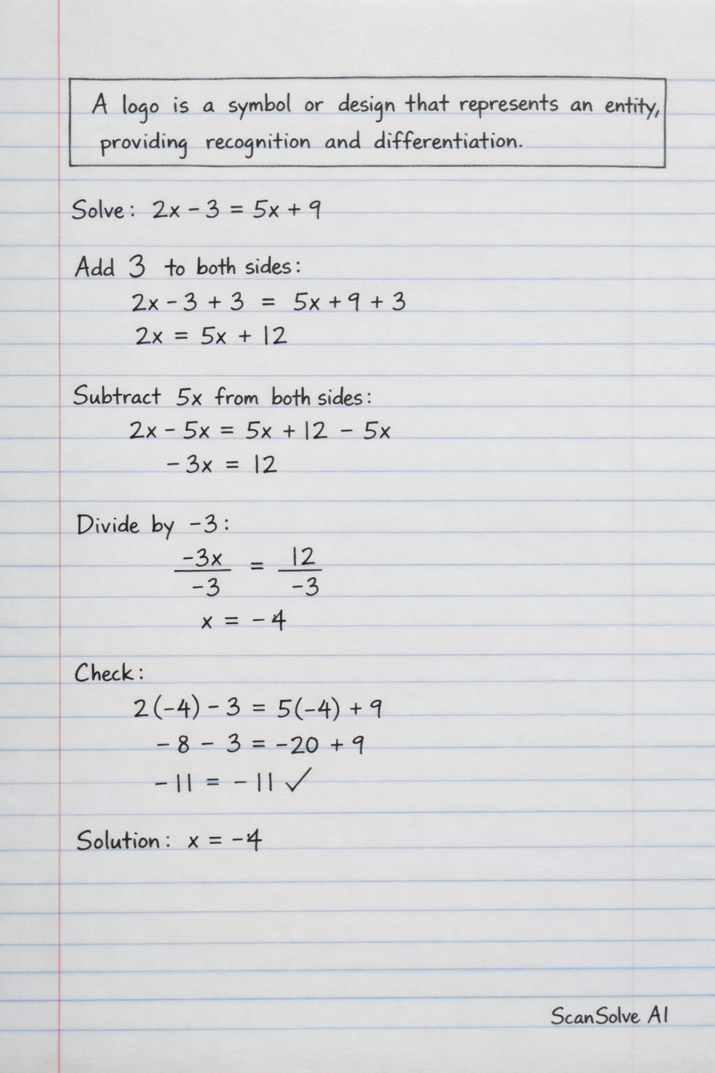 Handwritten step-by-step solution preview