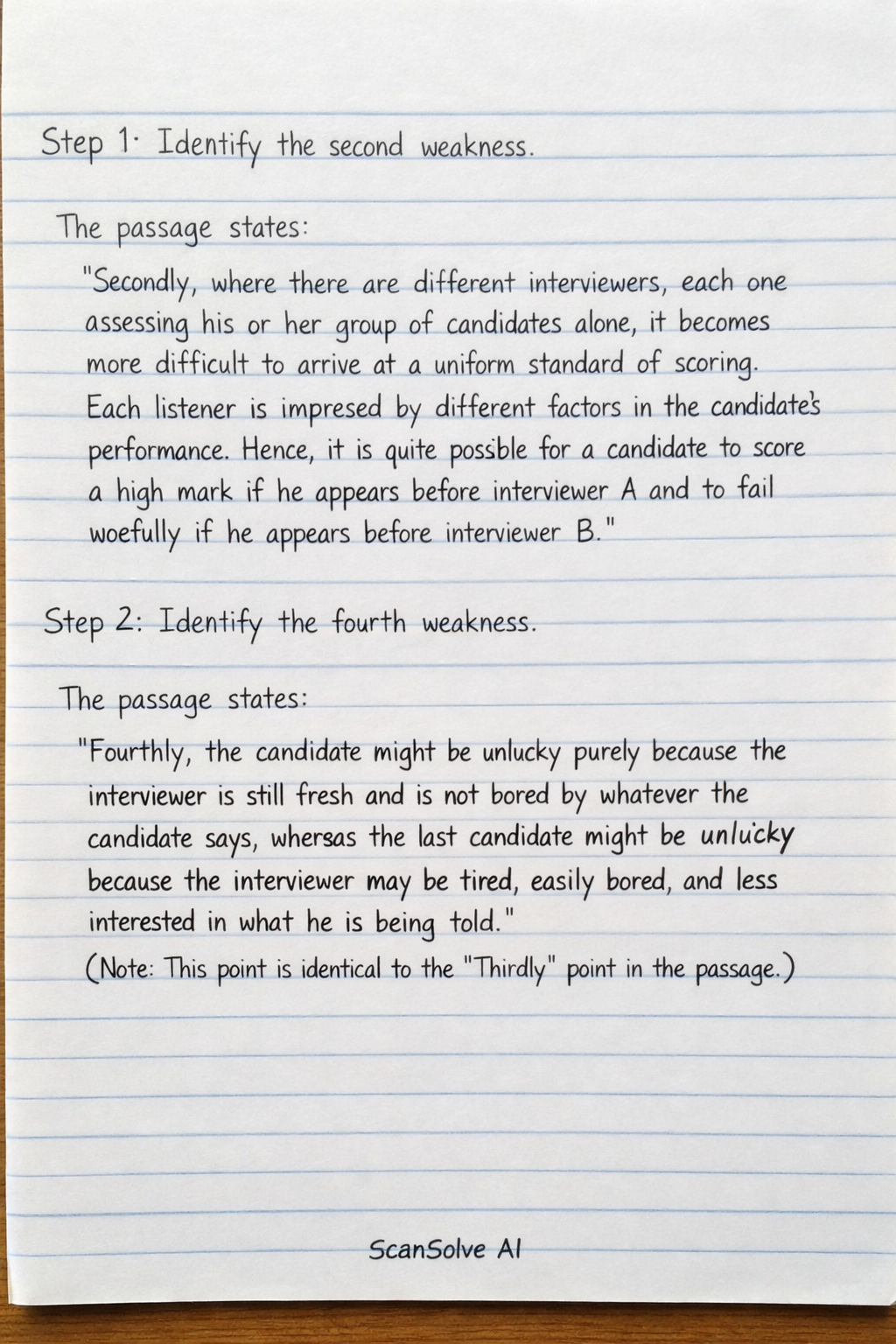 Handwritten step-by-step solution preview
