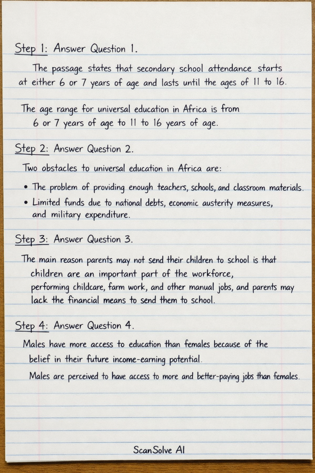 Handwritten step-by-step solution preview