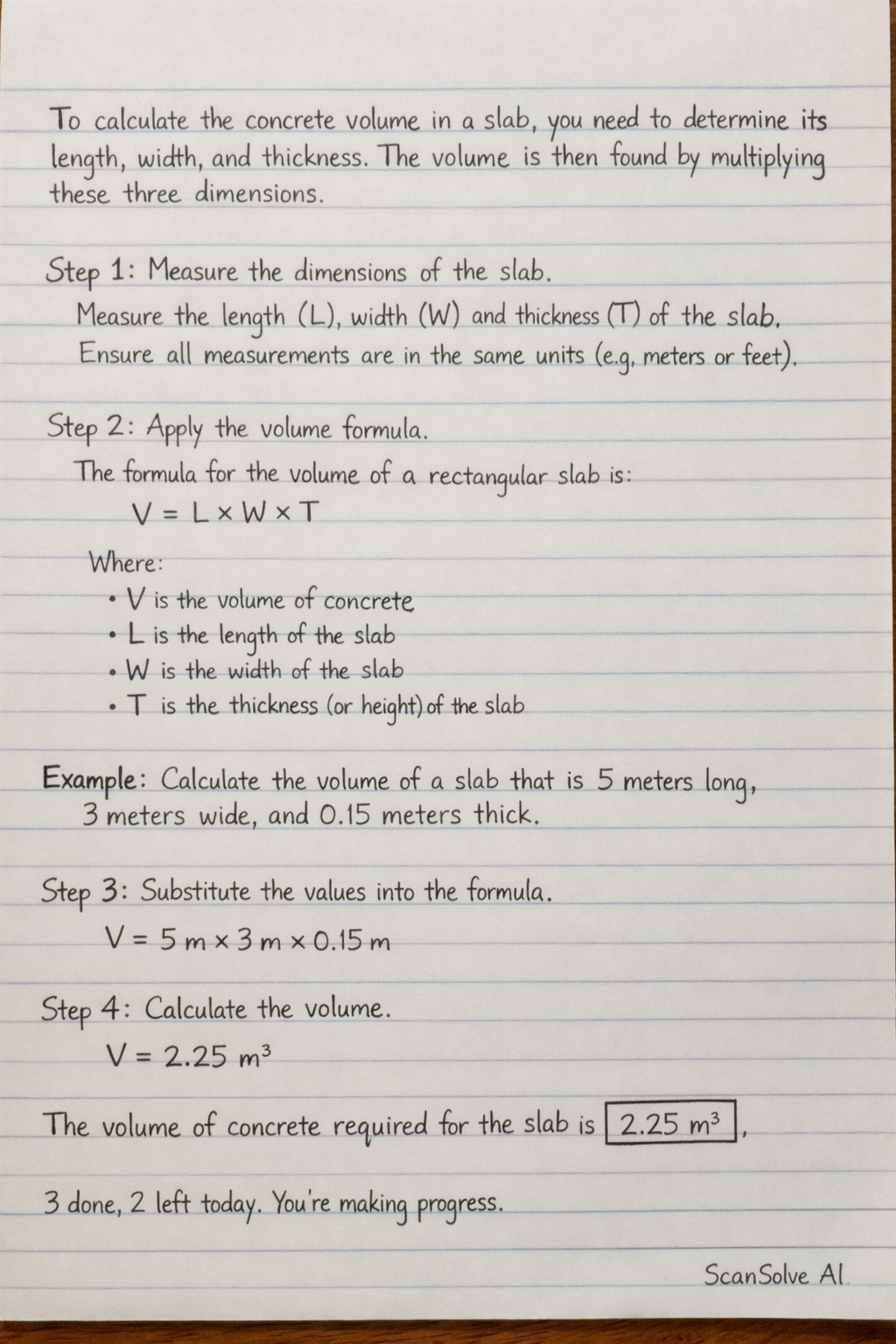 Handwritten step-by-step solution preview