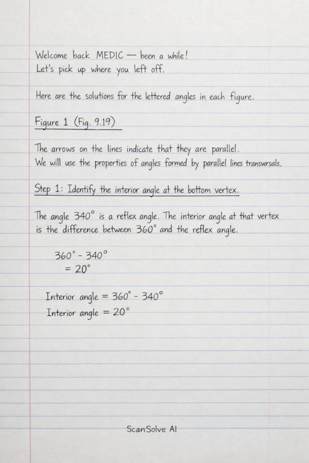 Handwritten step-by-step solution preview
