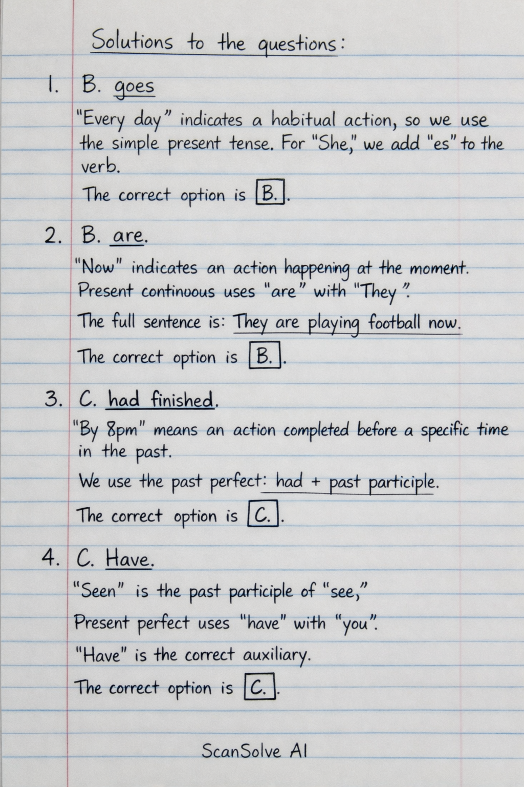 Handwritten step-by-step solution preview