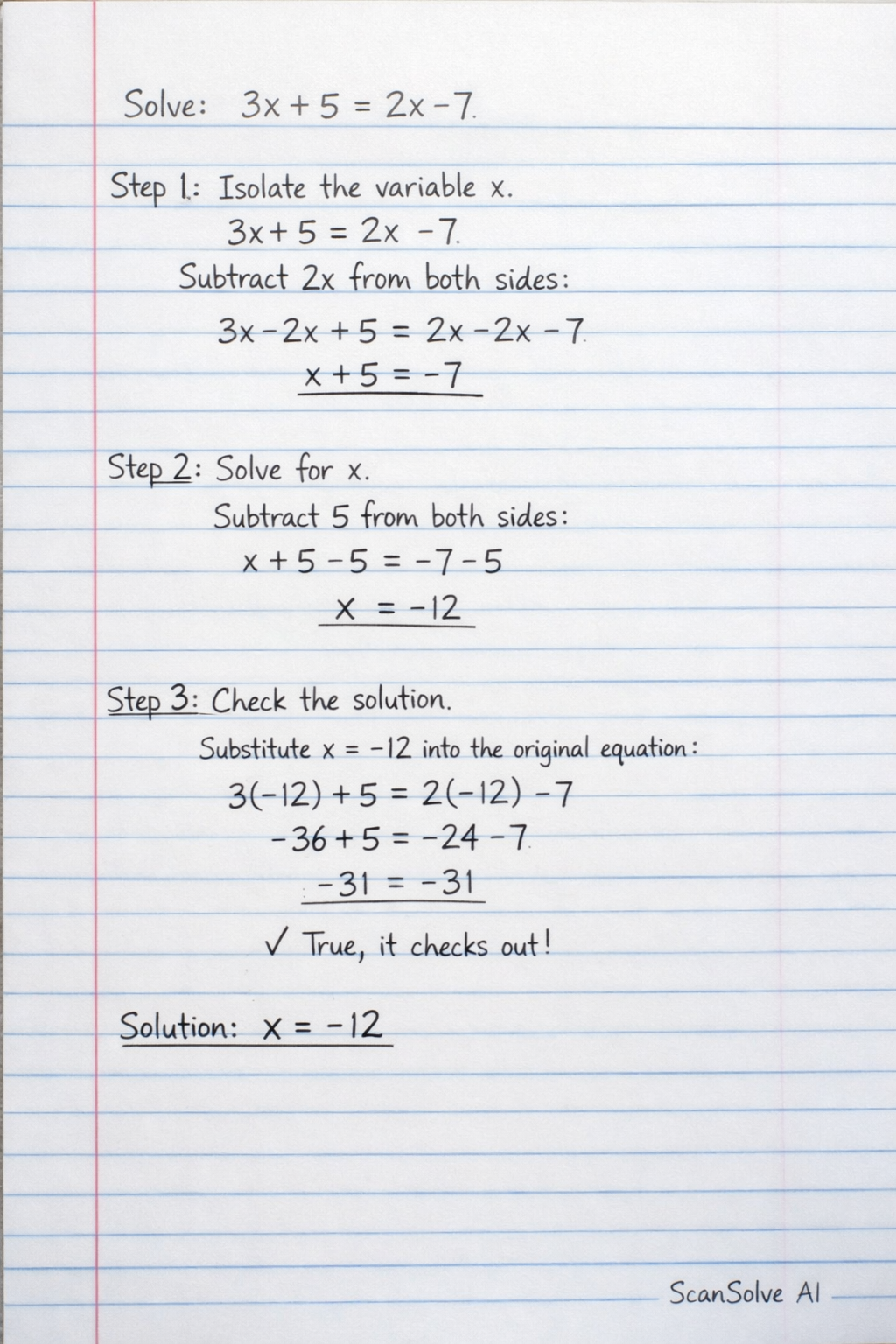 Handwritten step-by-step solution preview